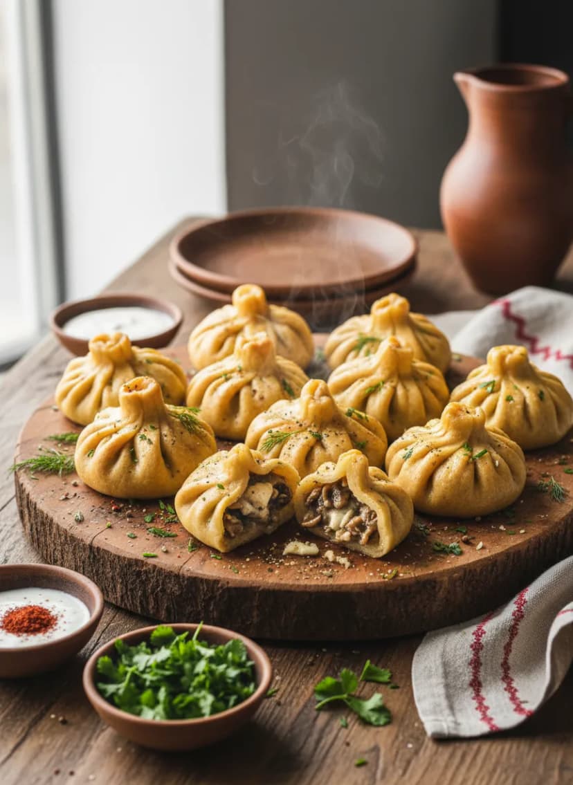 Georgian Khinkali-Style Dumplings