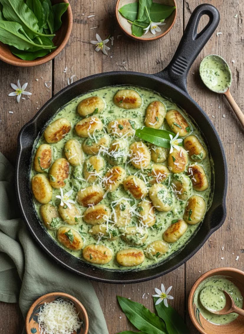 Bärlauch Gnocchi Cream Skillet