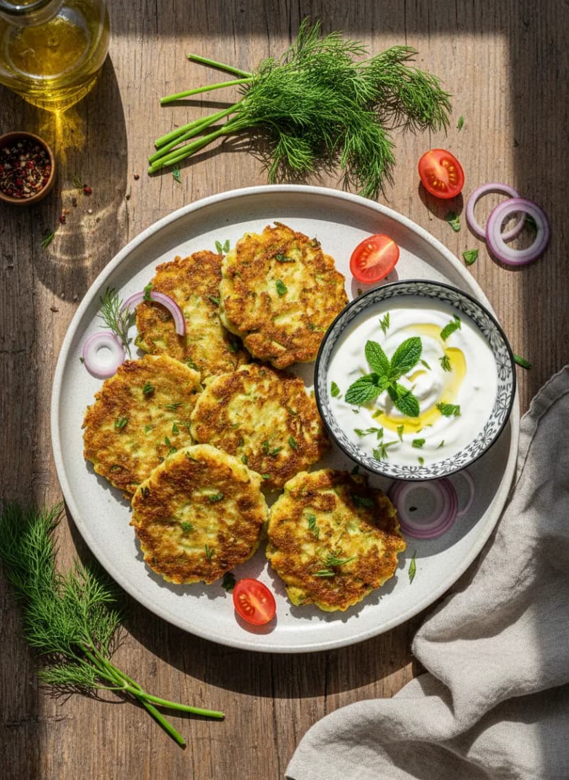 Savory Millet and Zucchini Fritters