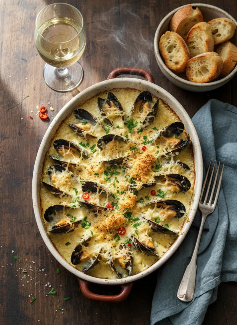 Mussel Gratin
