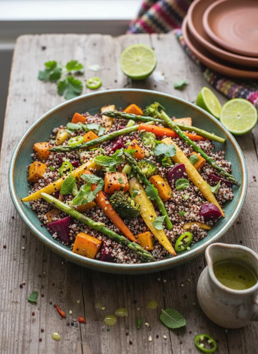 Peruvian Quinoa and Roasted Vegetable Salad