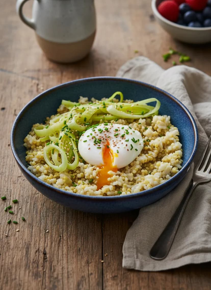 Rice and Millet Breakfast-for-Dinner Bowl