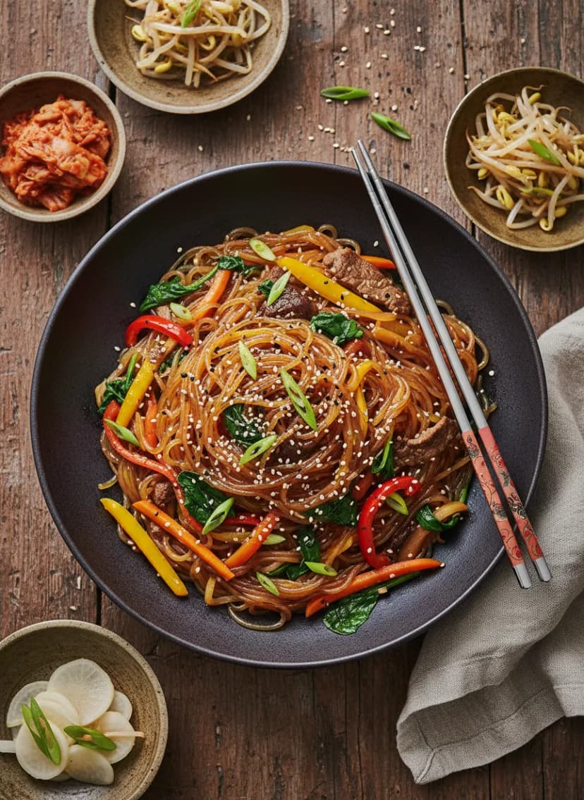 Korean Japchae Stir-Fry