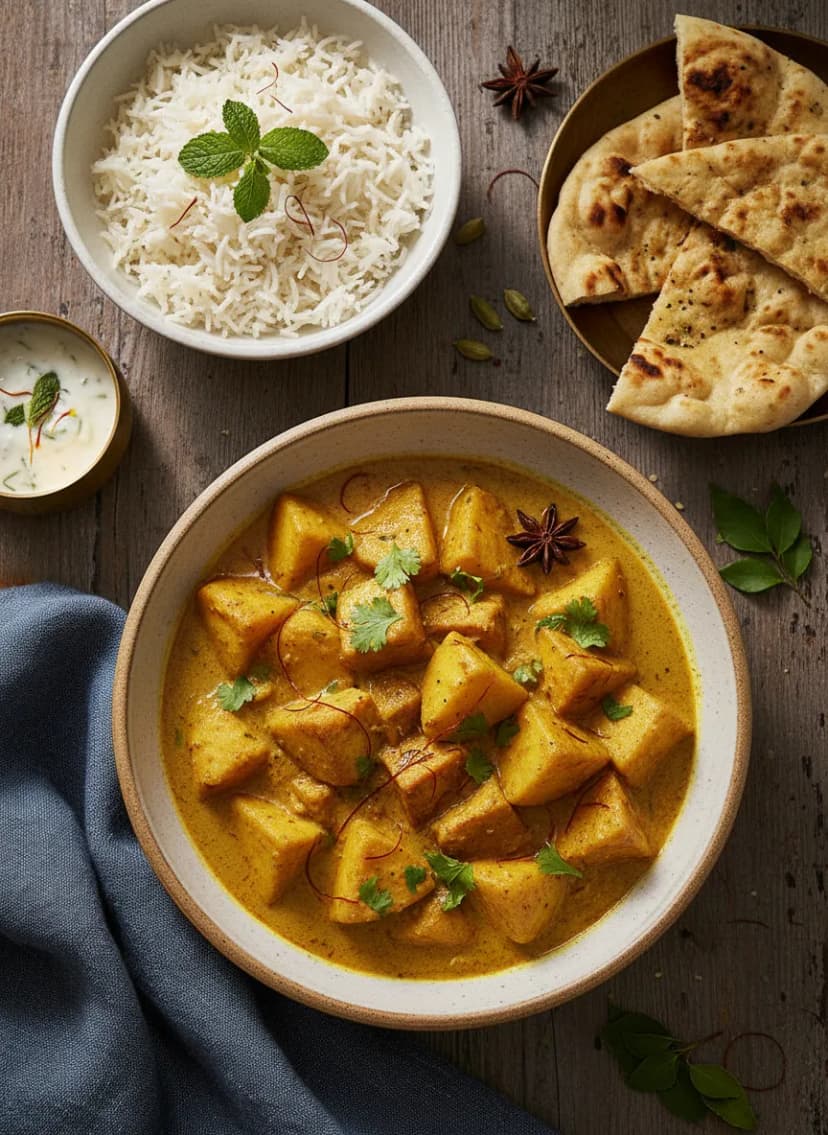 Indian Potato and Tofu Curry