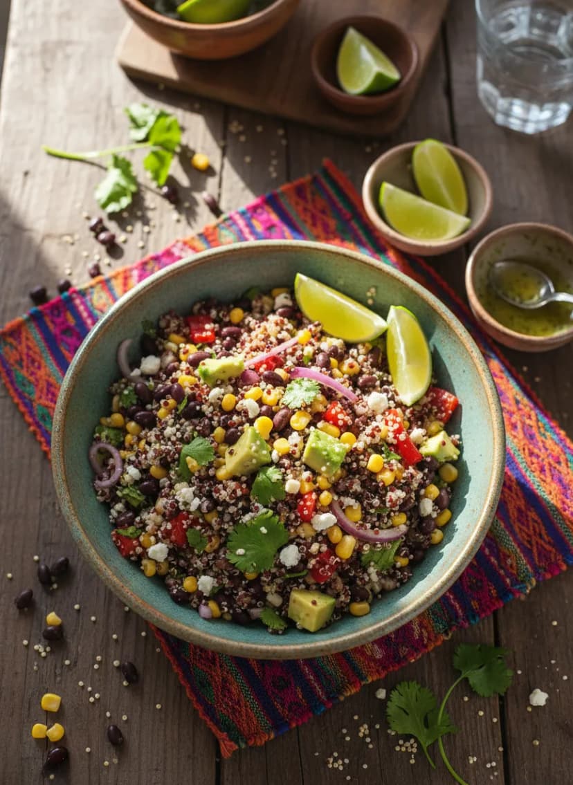 Peruvian Quinoa and Black Bean Salad