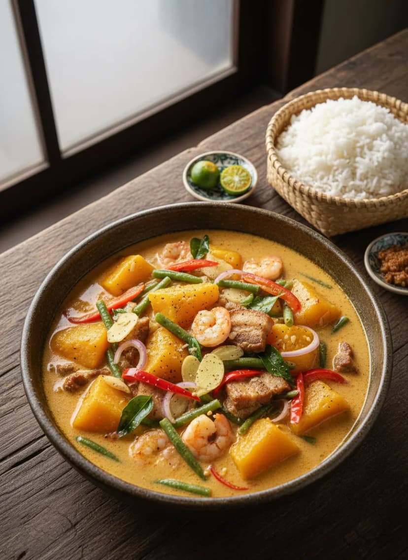 Filipino Ginataang Kalabasa