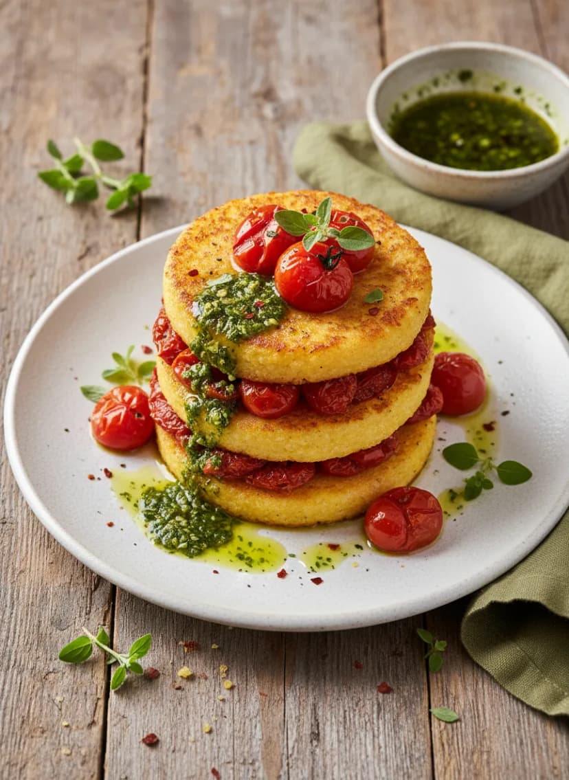 Italian Polenta Stacks