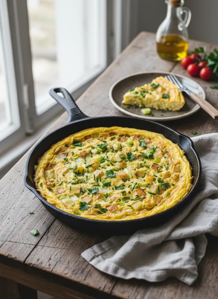 Leek and Potato Frittata