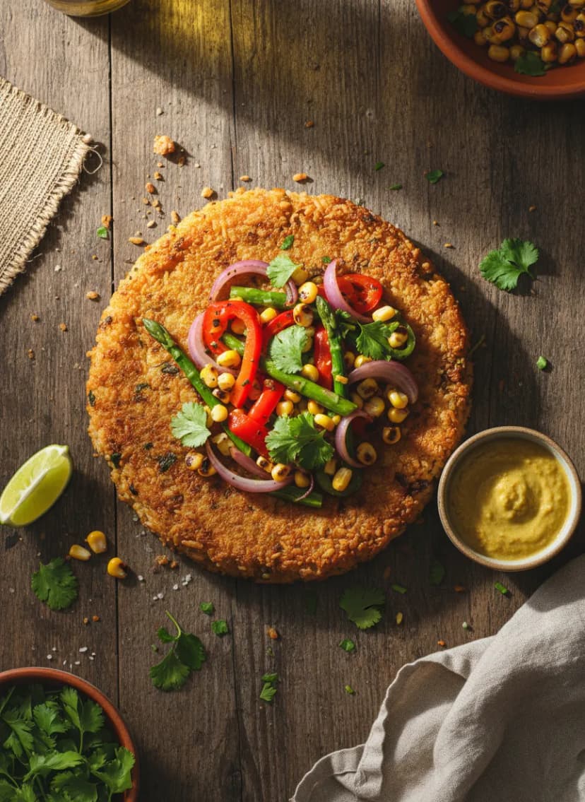 Peruvian Vegetable Tacu Tacu