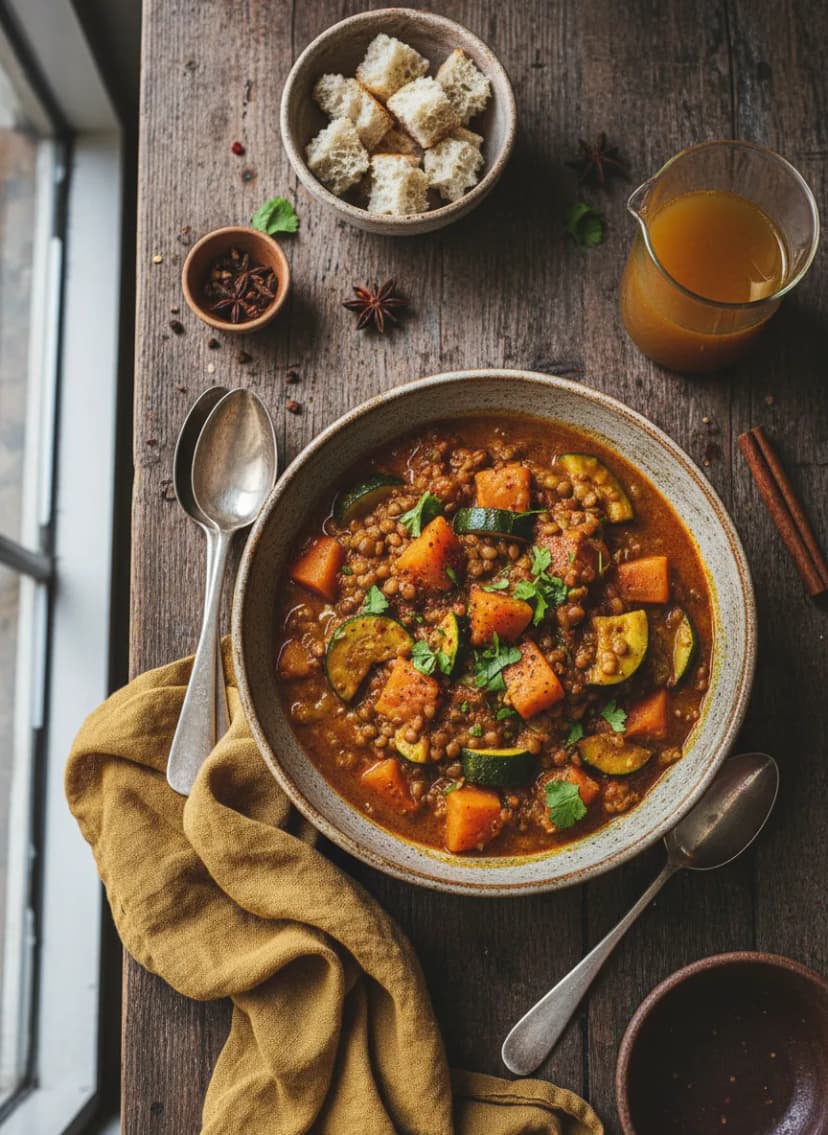 Savory Swede and Zucchini Stew