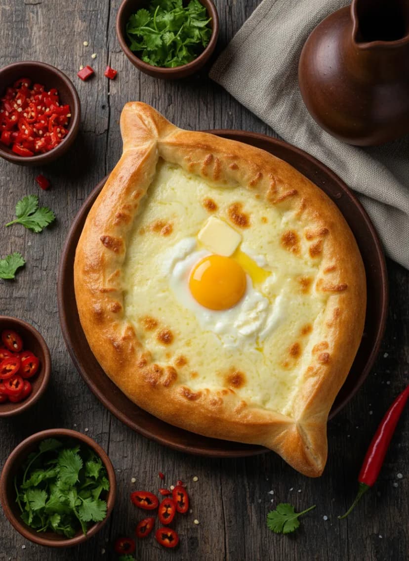 Georgian Khachapuri Adjaruli