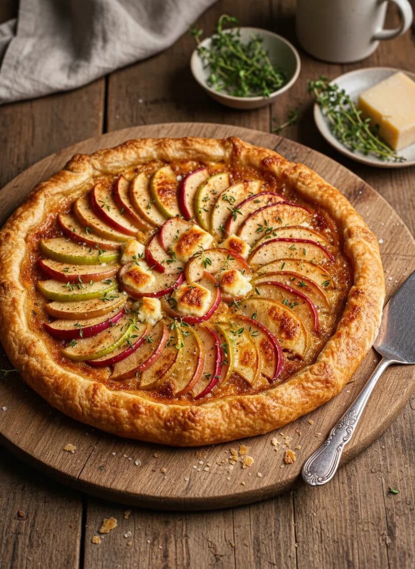 Swiss Gruyère and Apple Tart