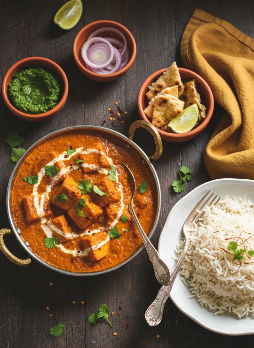 Paneer Makhani with Basmati Rice