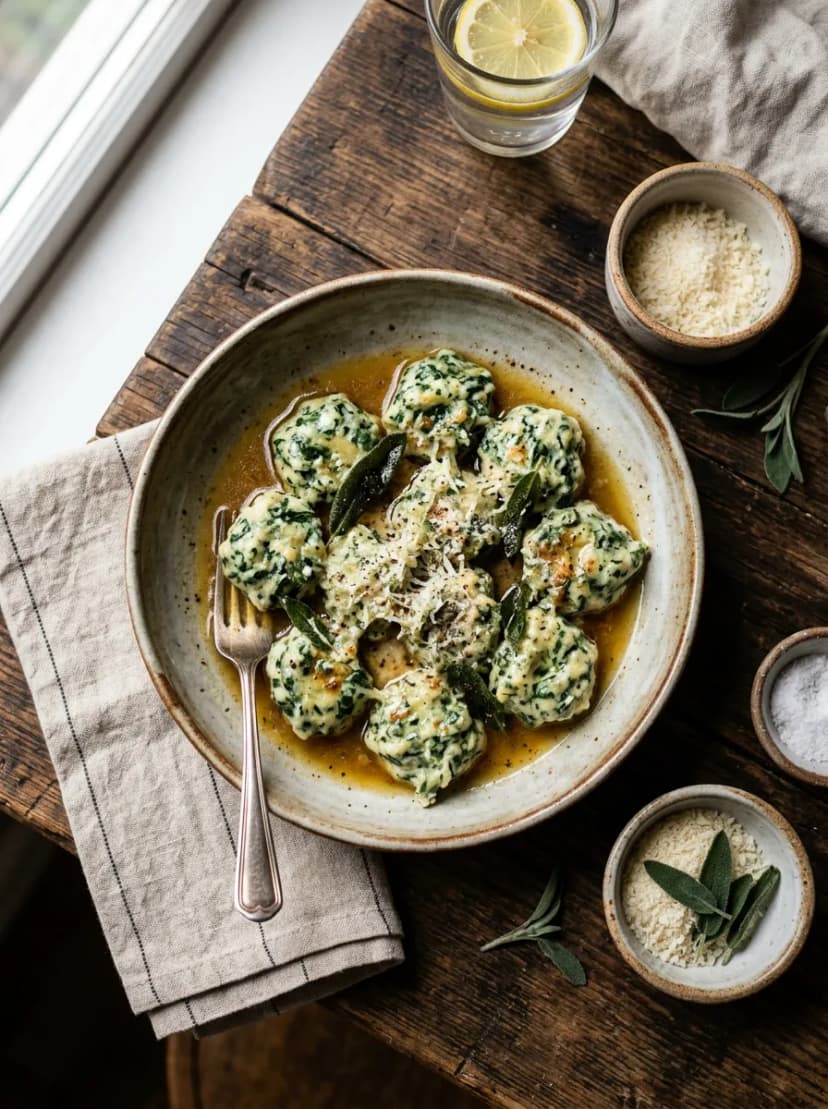 Spinach and Ricotta Malfatti