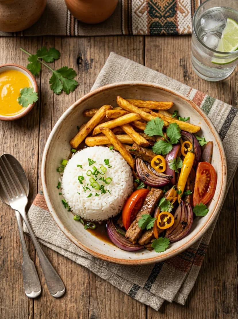 Peruvian Lomo Saltado (Vegetarian Version)