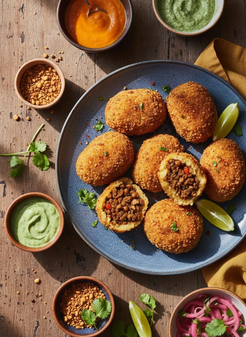 Vegetarian Papa Relleno