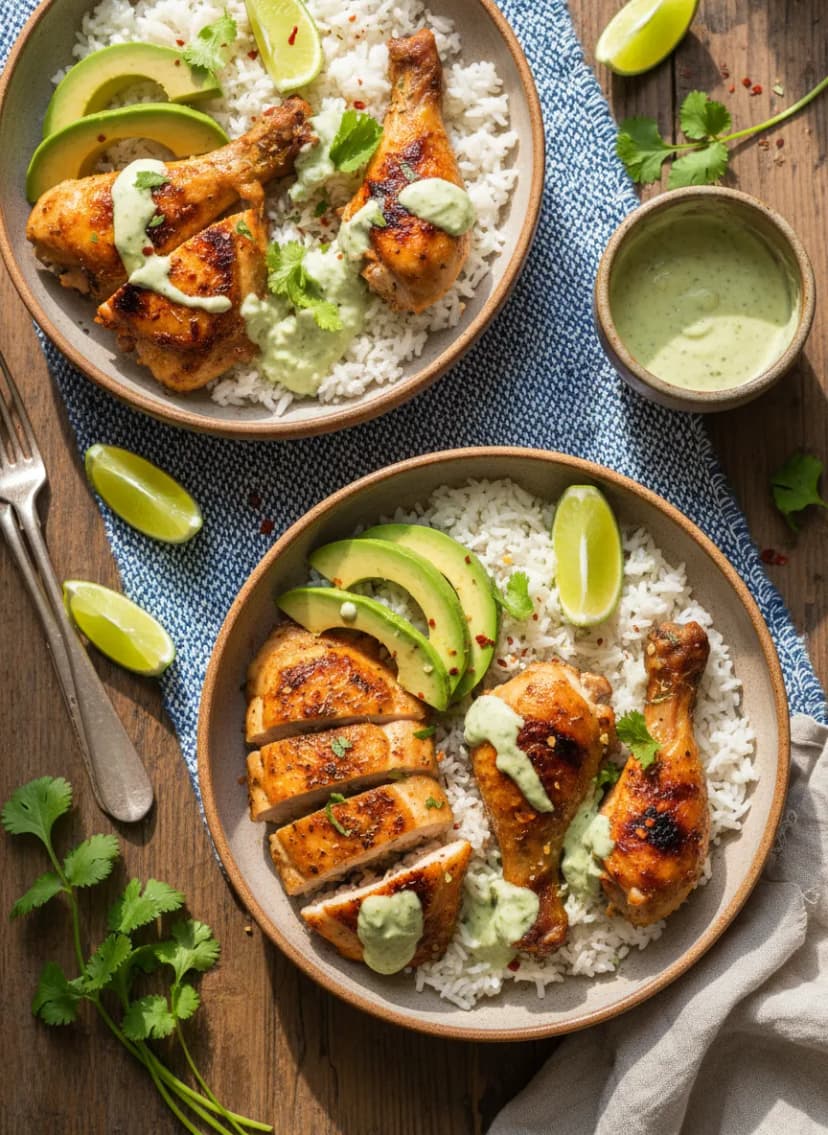 Peruvian Pollo a la Brasa Bowls