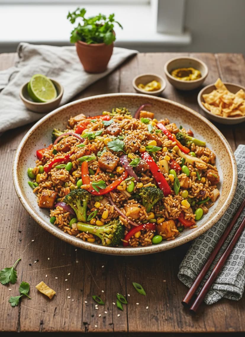 Peruvian-Style Arroz Chaufa Veggie Stir-fry