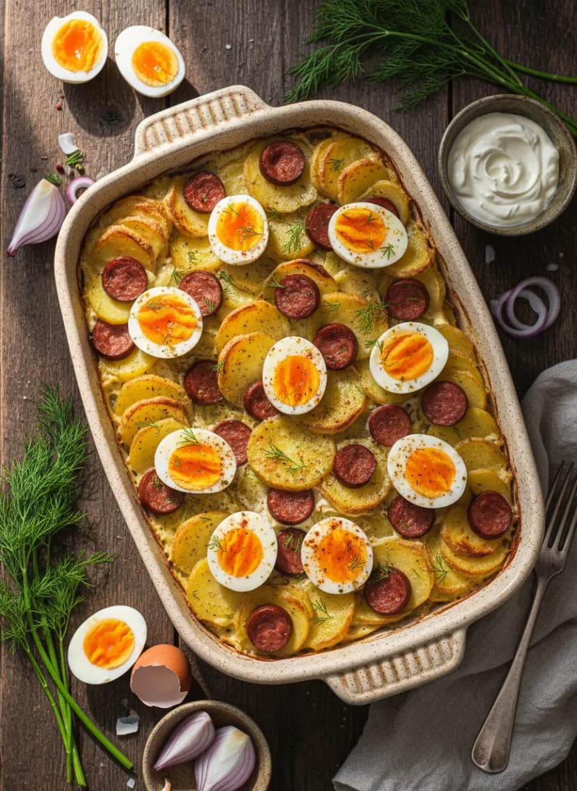 Hungarian Rakott Krumpli