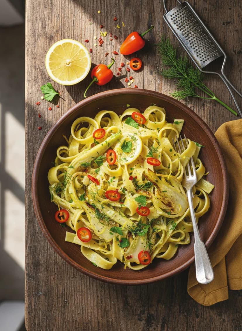 Fennel Pasta with Habanero