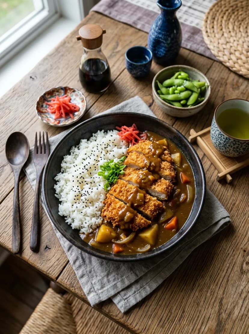Chicken Katsu Curry with Rice