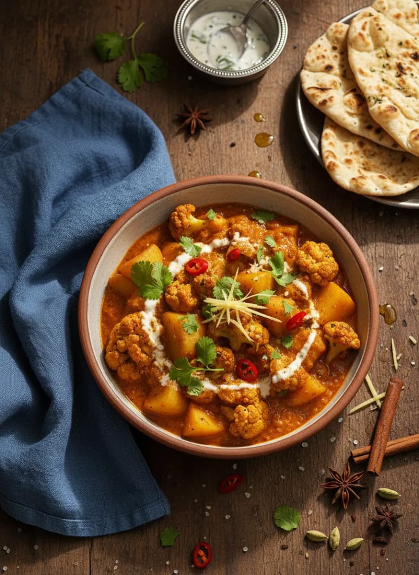Indian Cauliflower and Potato Curry