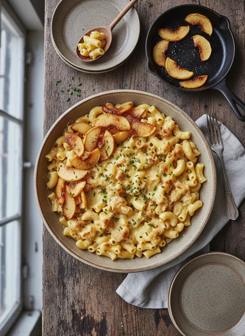 Swiss Älplermagronen with Apples