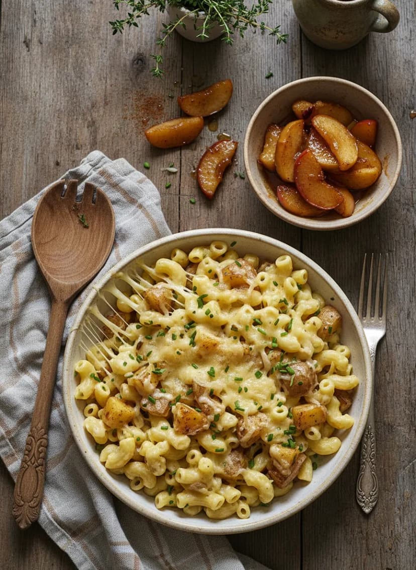 Swiss Älplermagronen with Caramelized Apples