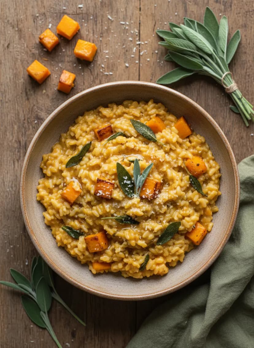 Butternut Squash and Sage Risotto