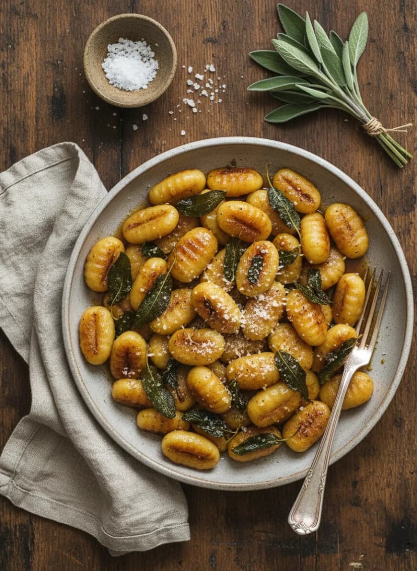 Italian Potato Gnocchi with Sage Butter