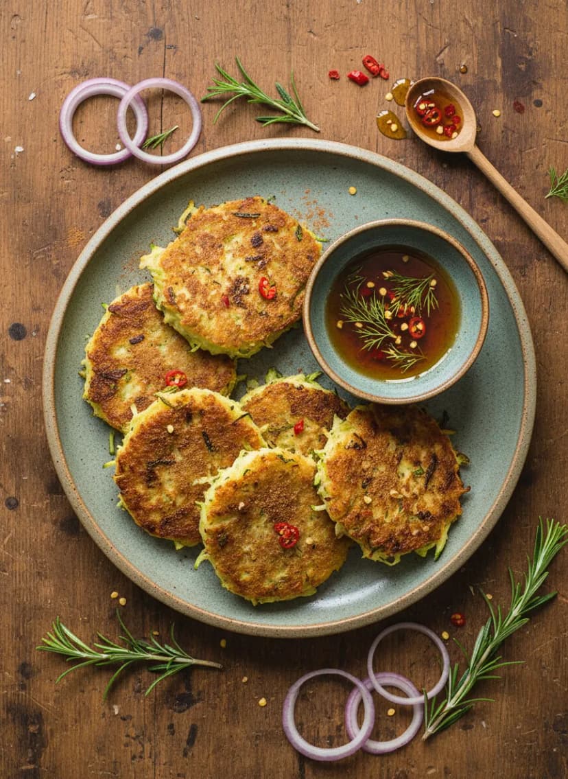 Golden Swede and Zucchini Fritters