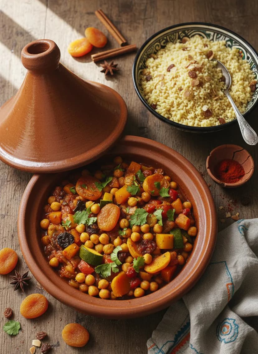 Moroccan Vegetable Tagine with Couscous