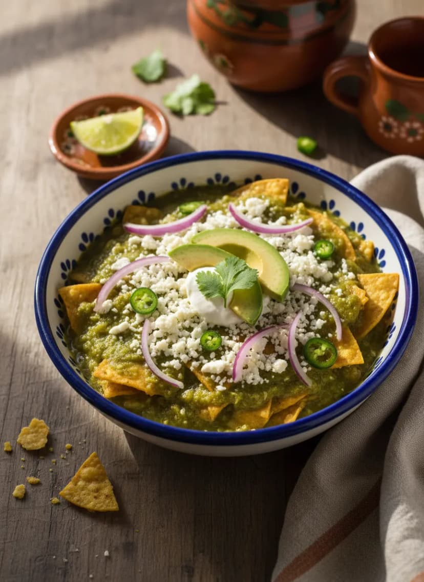 Mexican Chilaquiles Verdes