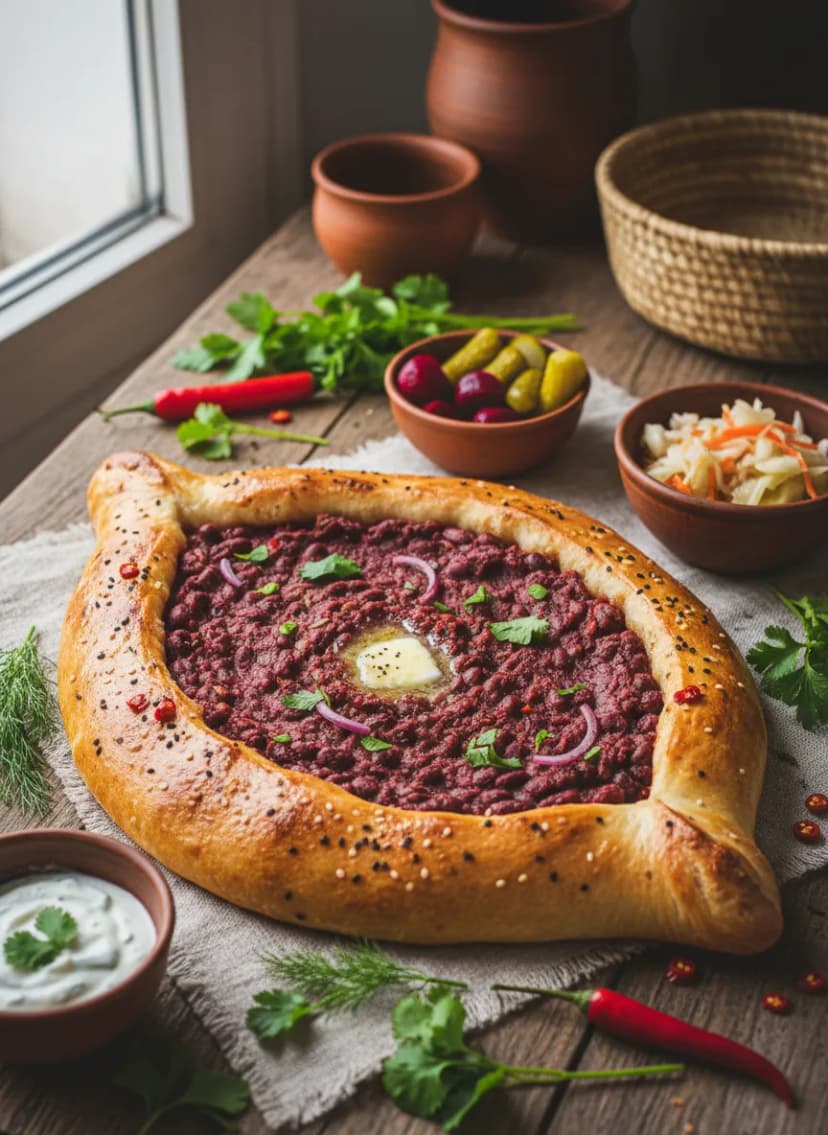 Georgian Adjarian-Style Lobiani